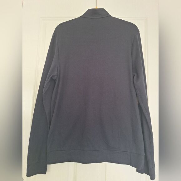 HUGO BOSS COTTON ZIP-UP‎ CARDIGAN, NAVY, SIZE M - Picture 2 of 7